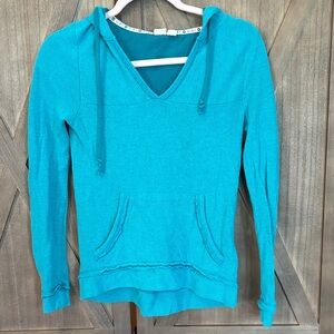 Roxy Teal lightweight Hoodie Top XS